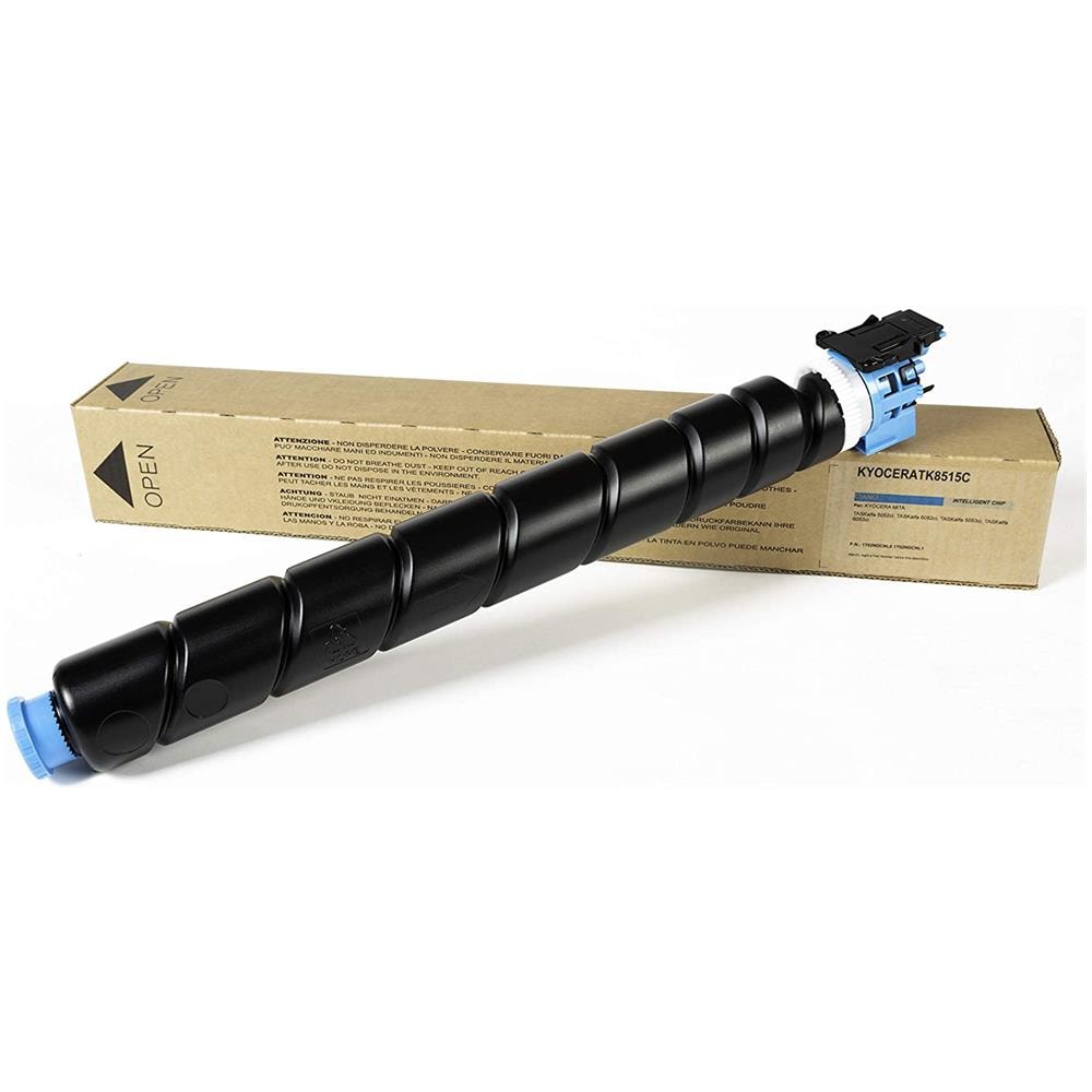 TONER COMPATIBILE - Kyocera Tk-8515c Ciano 1t02ndcnl0 1t02ndcnl1 Per Taskalfa 5052ci, Taskalfa 6052ci, Taskalfa 5053ci, Taskalfa 6053ci Fornito Di Intelligent Chip Capacità 20000 Copie Made In Italy - Foto 4
