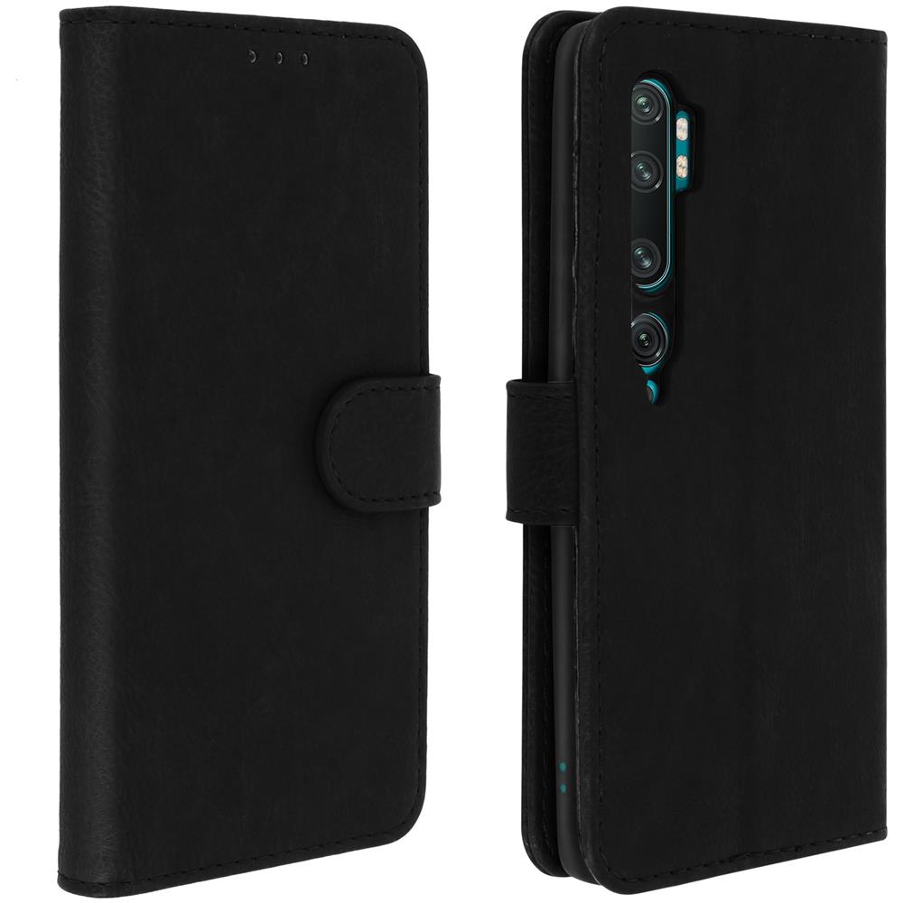 Custodia Xiaomi Mi Note 10 Custodia Portadocumenti Funzione Supporto Nero - Foto 1