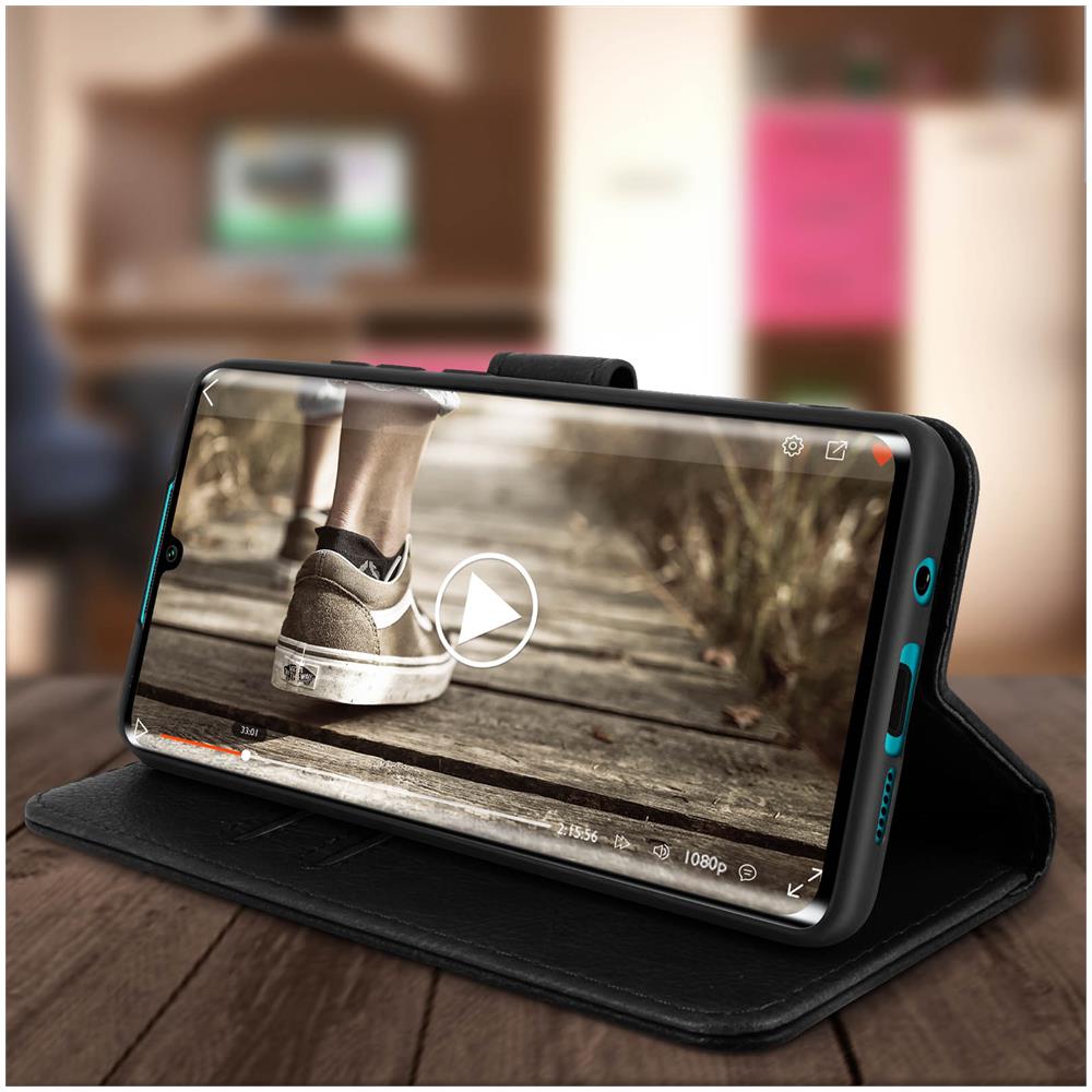 Custodia Xiaomi Mi Note 10 Custodia Portadocumenti Funzione Supporto Nero - Foto 5