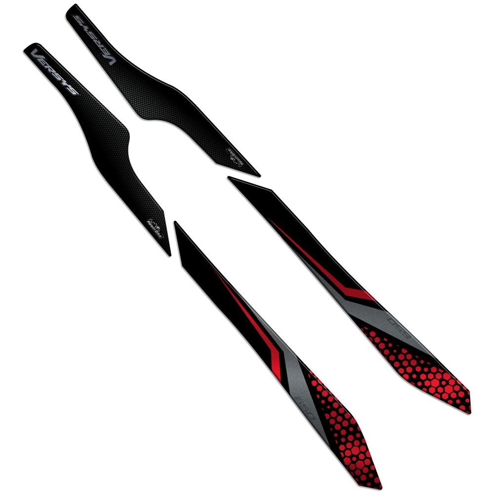 Adesivi 3d Protezione Maniglie Compatibili Con Versys 650 2021 Rossa - Foto 1