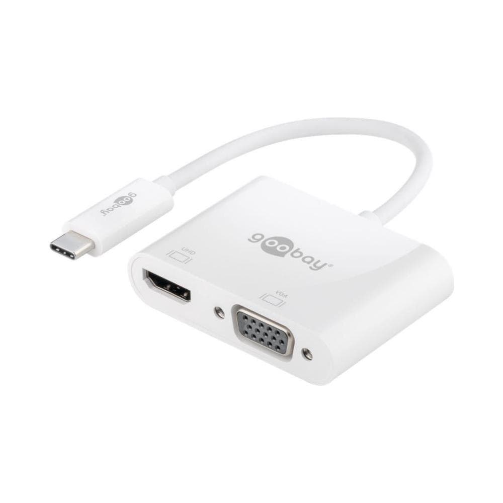 Adattatore Multiporta Usb-c Hdmi+vga 52430 Bianco - Foto 1