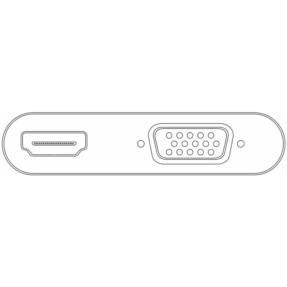 Adattatore Multiporta Usb-c Hdmi+vga 52430 Bianco - Foto 2