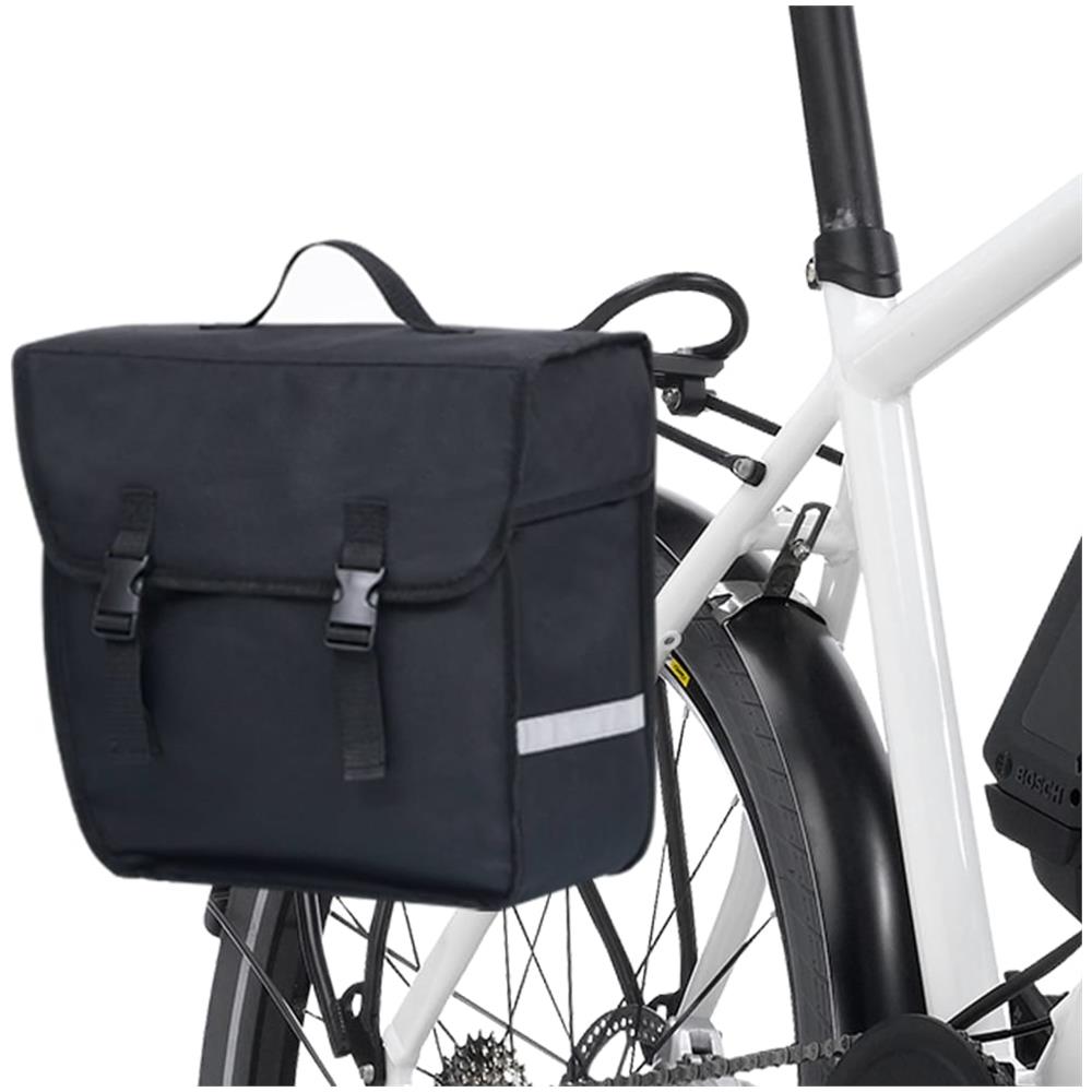 Borsa Singola Bicicletta Impermeabile per Portapacchi 21 L Nero - Foto 2