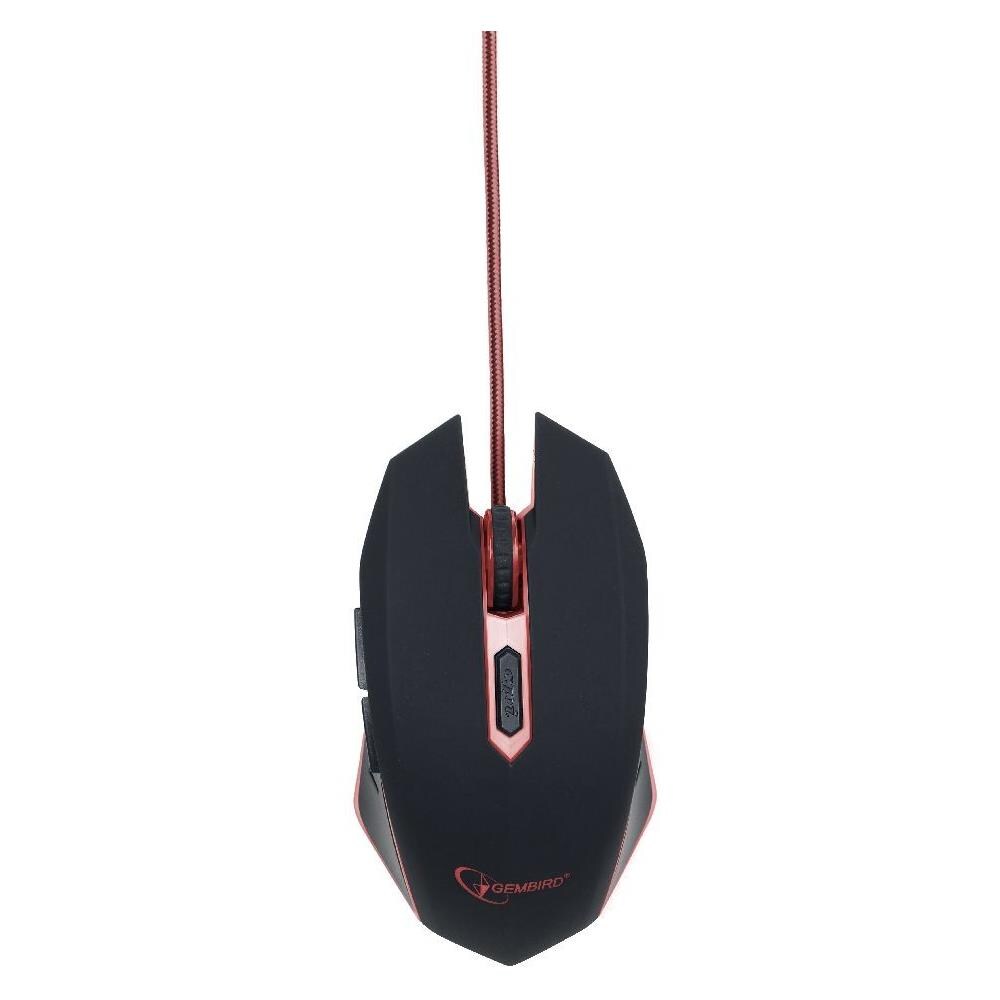 MUSG-001-R, USB, Giocare, Pressed buttons, Rotella, PC, Nero, Rosso - Foto 2