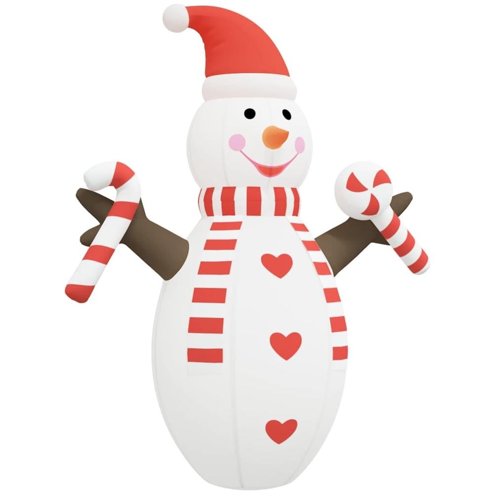 Pupazzo Di Neve Natalizio Gonfiabile Con Led 630 Cm - Foto 9
