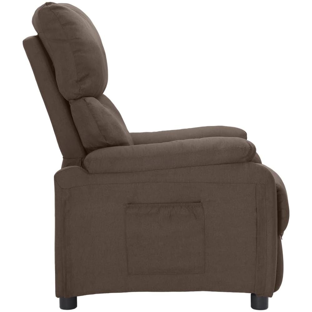 Poltrona Reclinabile Tortora In Tessuto - Foto 3