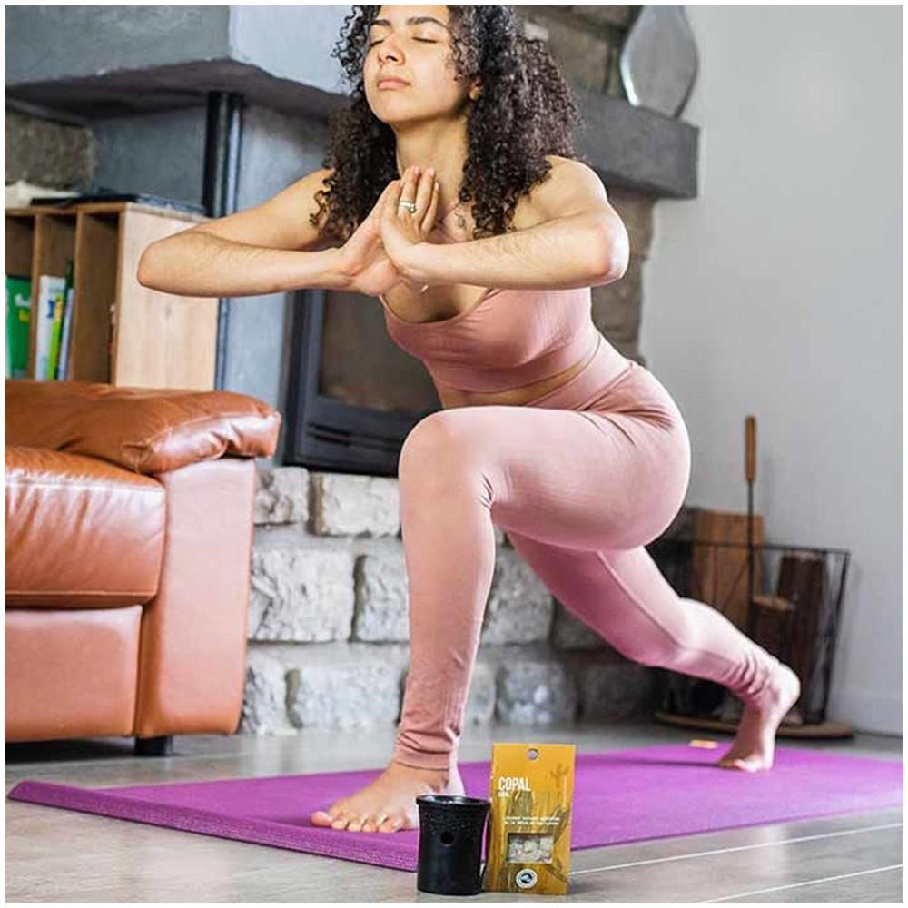 Porta Incenso In Pietra Nera + Resina Copale - Foto 1