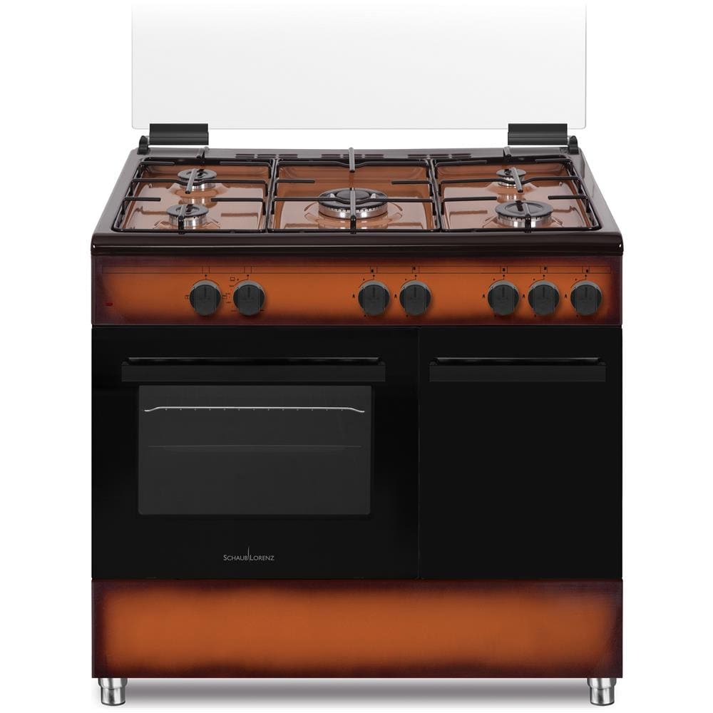 Cucina SS590GEB 5 Fuochi a Gas Forno a Gas Grill Elettrico 90x60 cm Colore Marrone - Foto 1