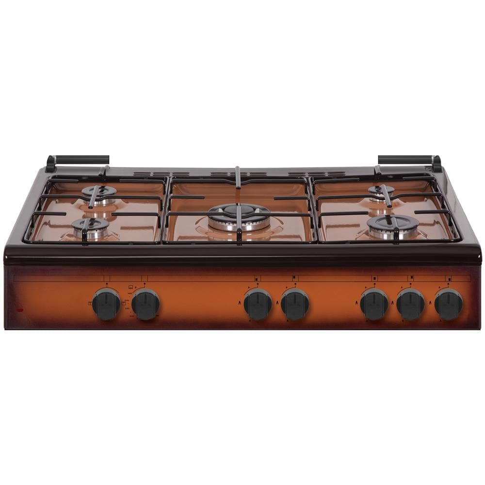 Cucina SS590GEB 5 Fuochi a Gas Forno a Gas Grill Elettrico 90x60 cm Colore Marrone - Foto 2