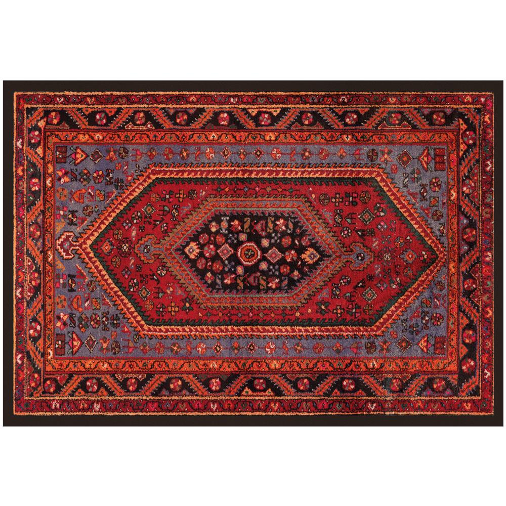 Tappeto Antiscivolo Stampa Digitale Linea Emozioni D''oriente Dis. Mossul Rosso 154x228 Rosso - Foto 1