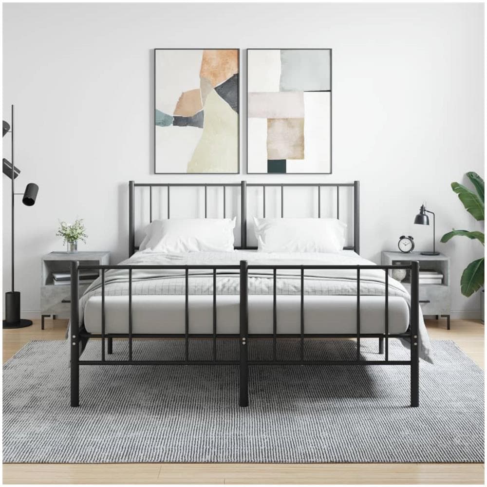 Comodini 2 Pz Grigio Cemento 40x35x47,5 Cm In Legno Multistrato - Foto 1