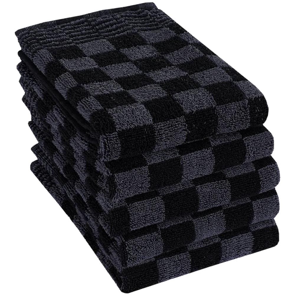 Set Strofinacci 20 Pz In Cotone Nero E Grigio - Foto 3
