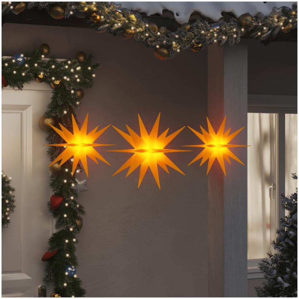 Illuminazioni Stella Moravia Con Led 3pz Pieghevoli Gialle - Foto 1