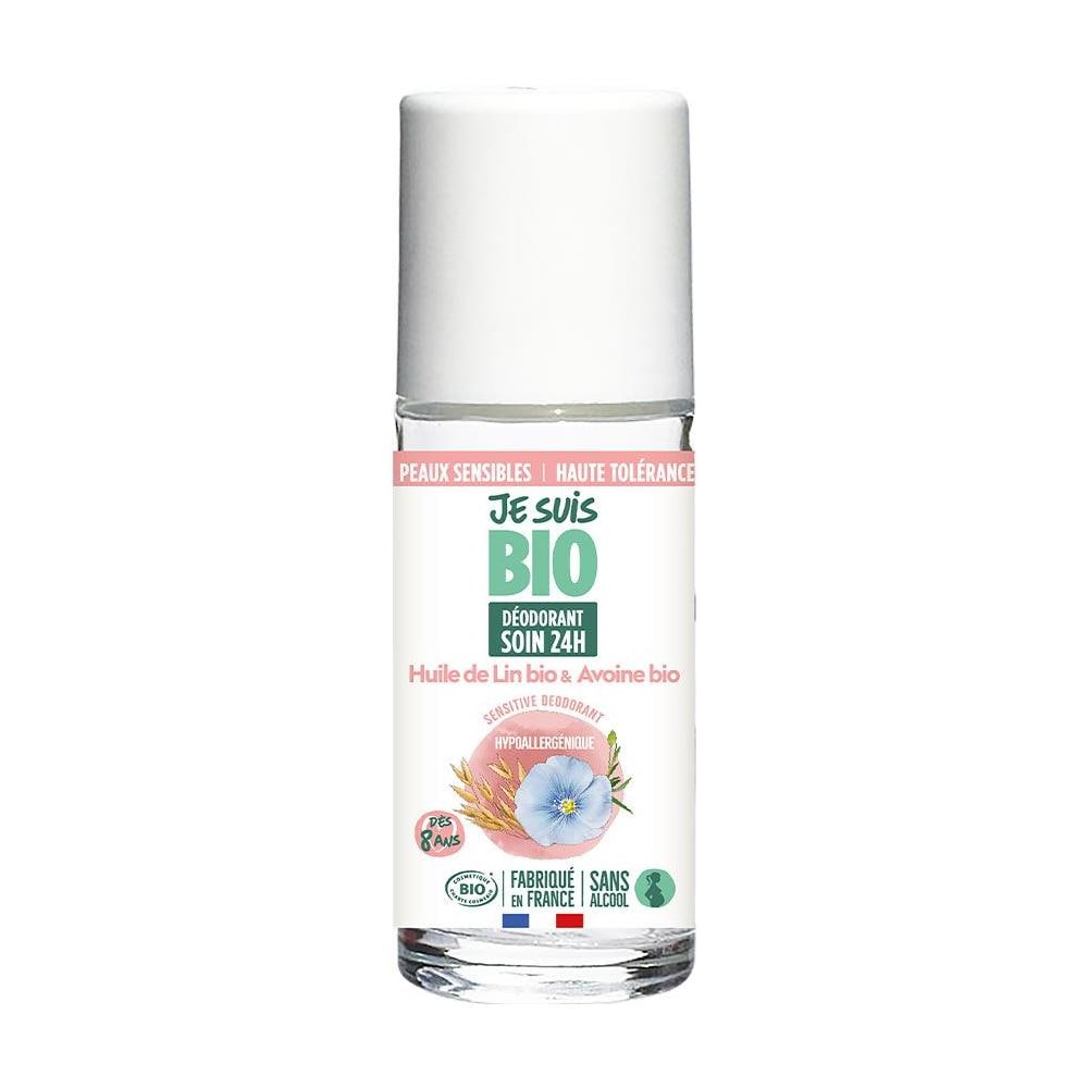 Deodorante Roll-on Biologico 24 Ore 100ml Pelli Sensibili I Am Organic - Avena + Lino - Foto 1