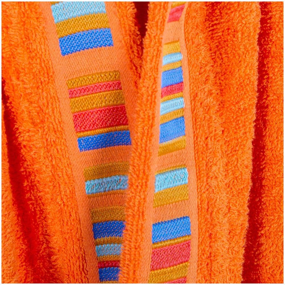 Accappatoio Con Cappuccio Spugnissima Yupi Junior In Cotone Colore Arancio Misura 12-14 Anni - Foto 3