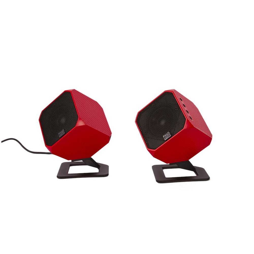 Cubik HD Digital Hi-Fi Multimedia Speakers Red - Foto 1
