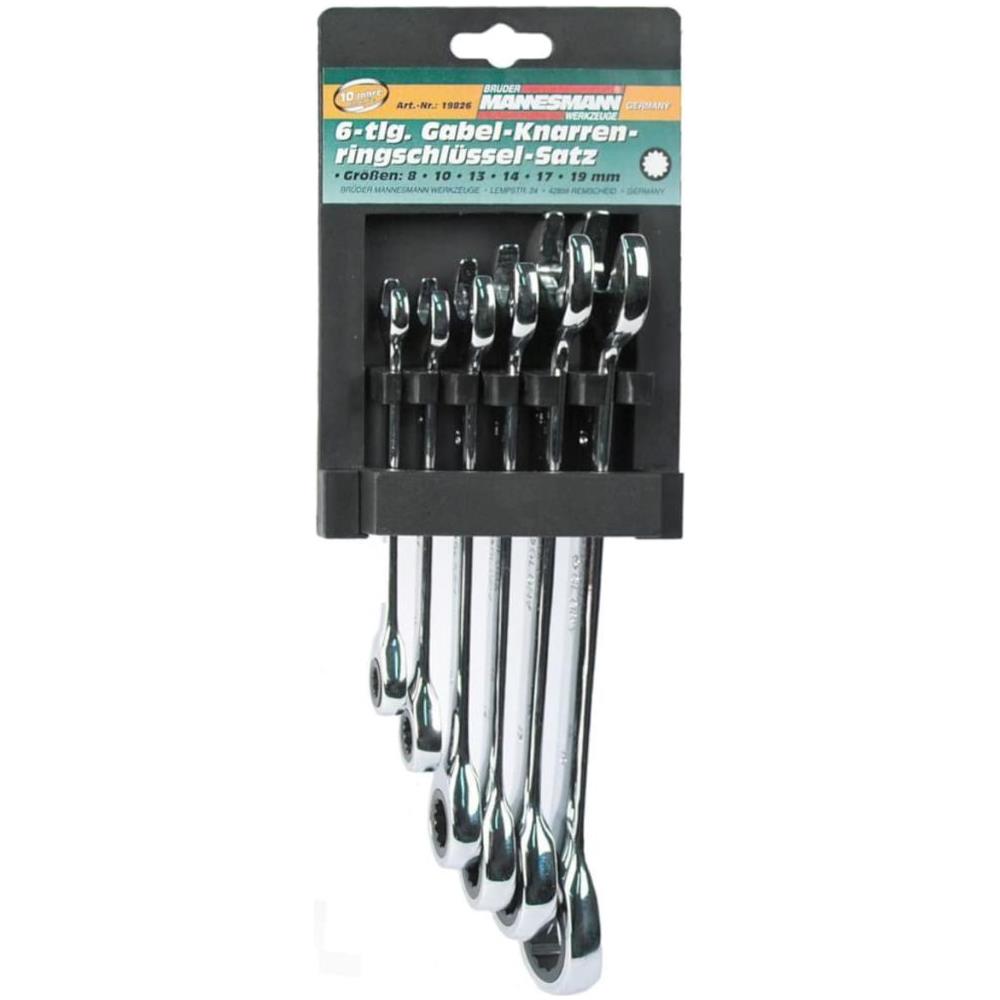 6 Pz Set Chiavi Combinate A Cricchetto 19826 - Foto 1