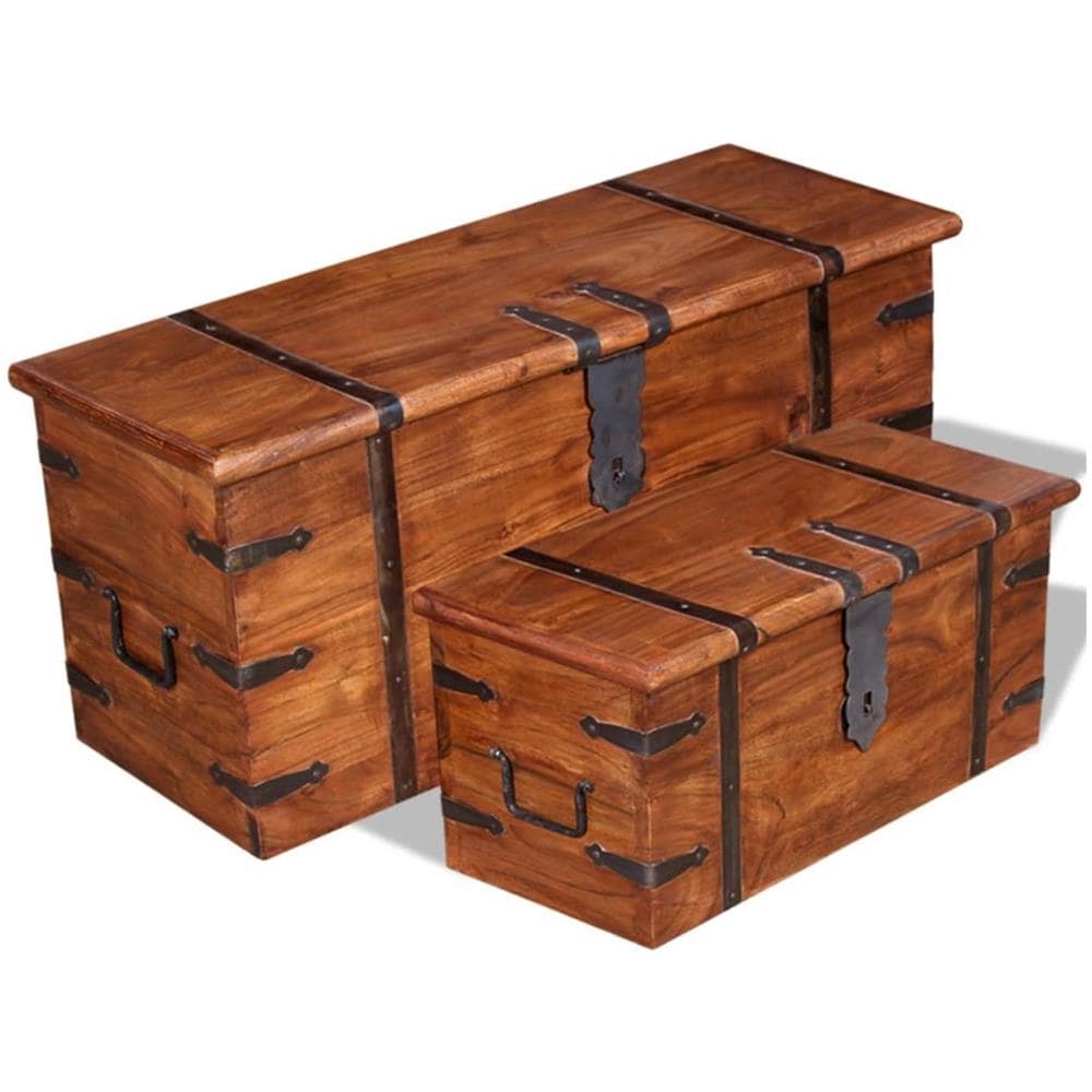 Tavolino da Salotto in Legno Massello 110x60x45 cm - Foto 1