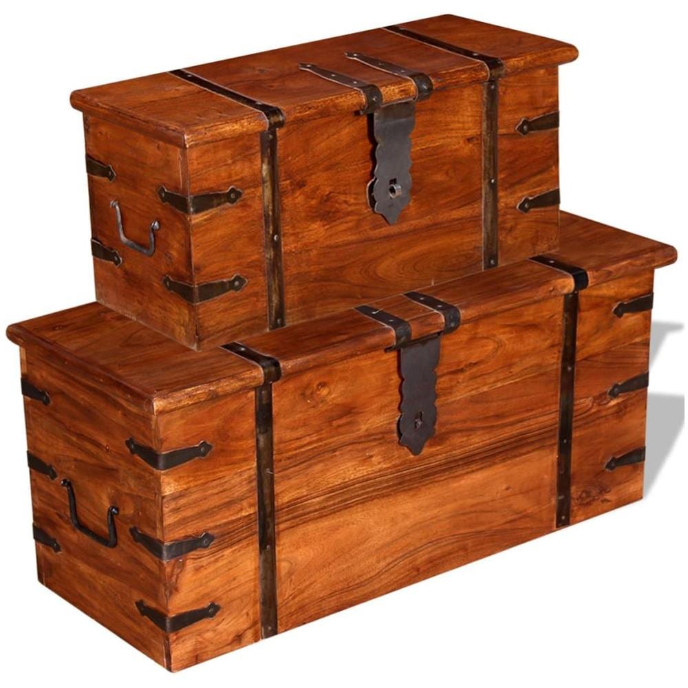 Tavolino da Salotto in Legno Massello 110x60x45 cm - Foto 2