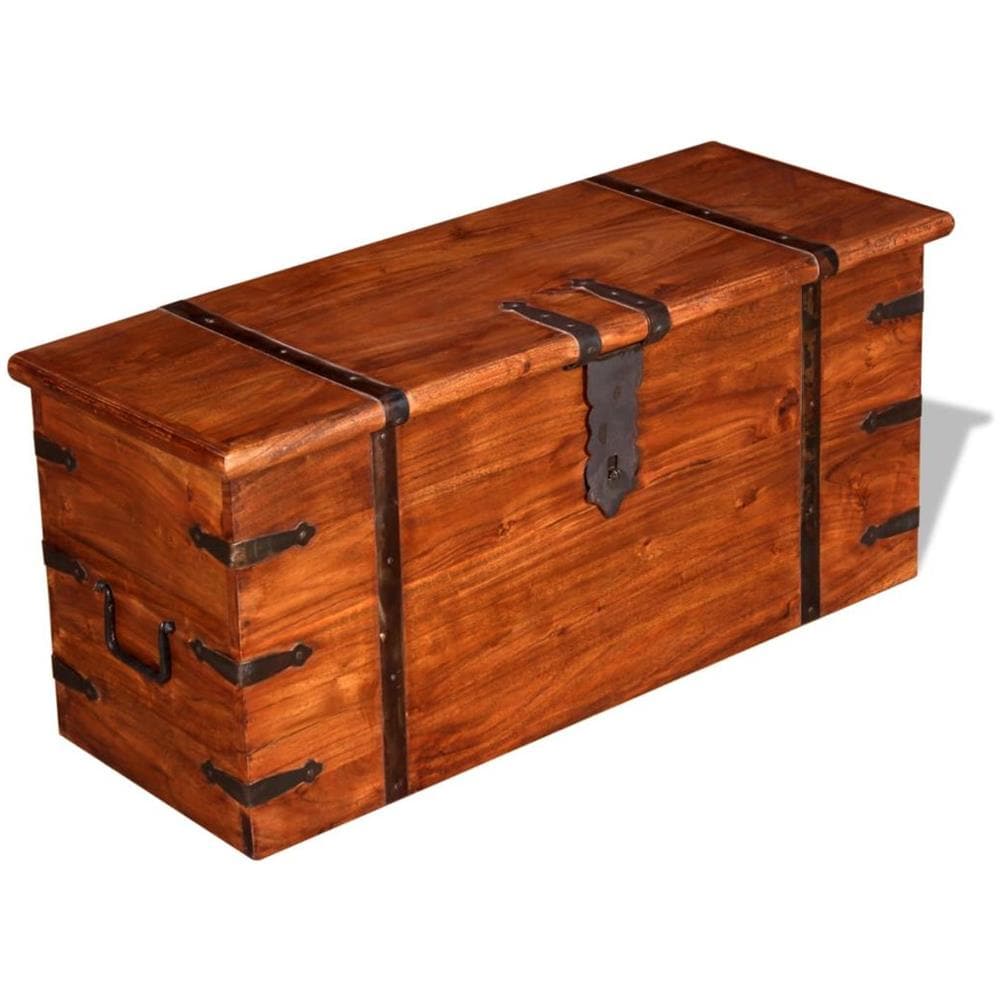 Tavolino da Salotto in Legno Massello 110x60x45 cm - Foto 16
