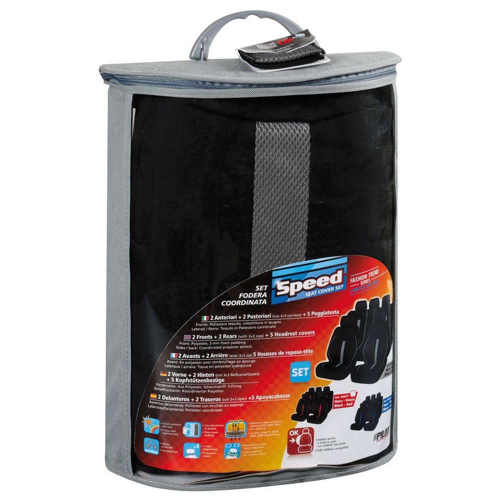 Set Fodere Speed Black And Grey - Foto 4