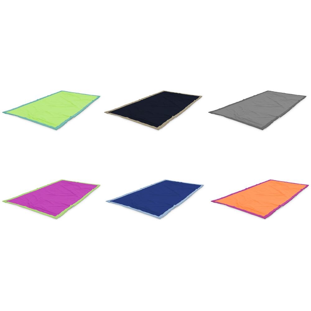 Telo Mare Spiaggia Piscina In Microfibra Tinta Unita Modello Honduras Telo Mare Arancio-fucsia - Foto 4