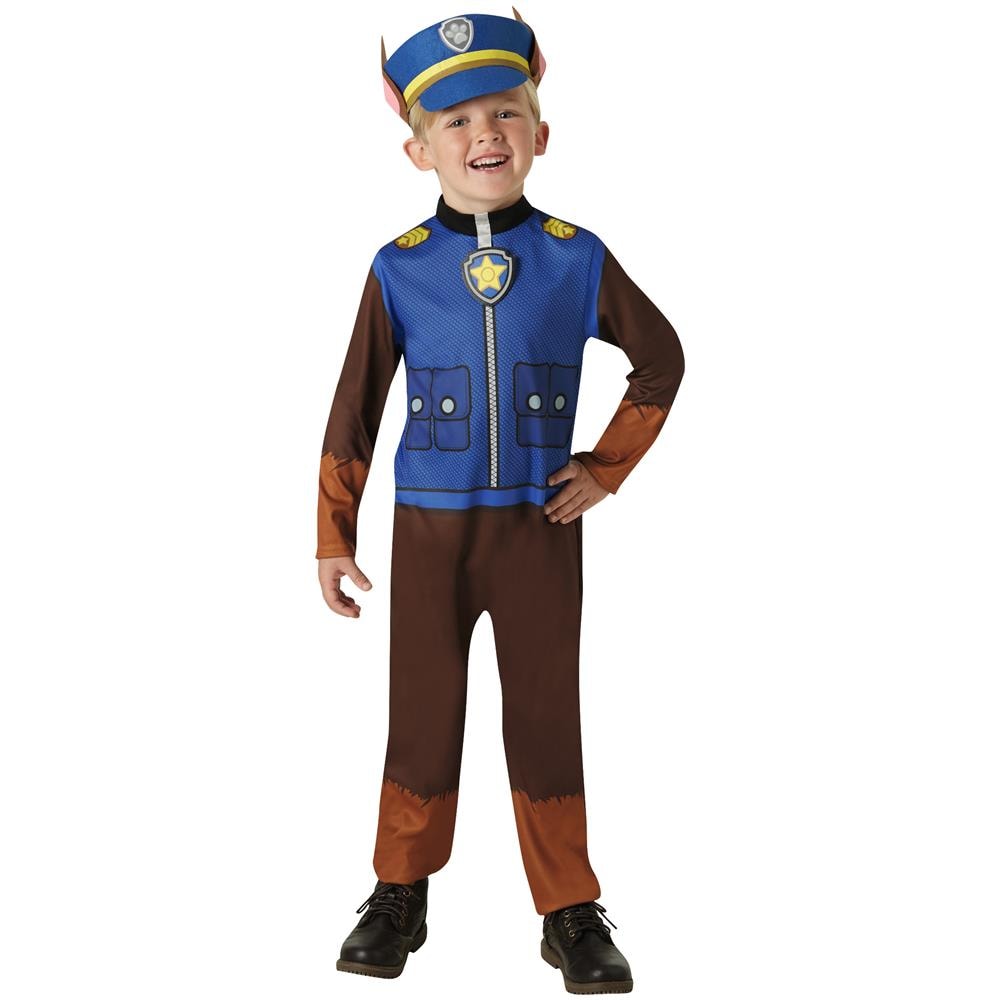 Costume Di Chase Di Paw Patrol Per Bambino - Taglia: 5/6 Anni (105/116 Cm)  - Foto 3