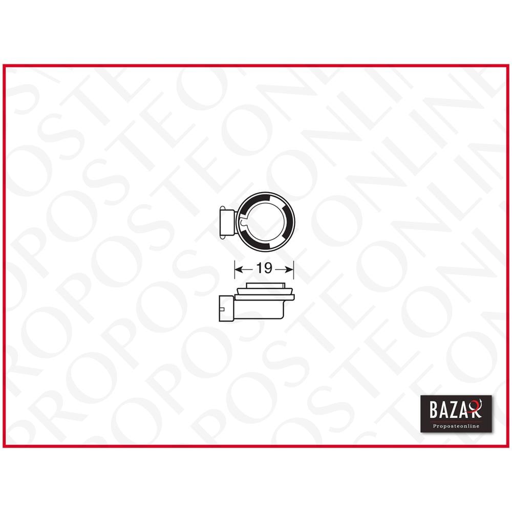 Lampadina Alogena Per Auto 12v Della Gamma Osram Original Line - H8 35w Pgj19-1 - Foto 4