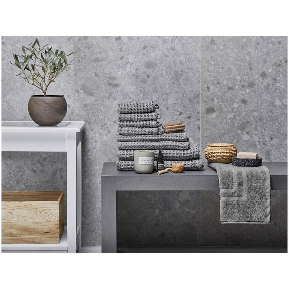 Set Di 9 Asciugamani In Cotone Grigio Areora - Foto 2