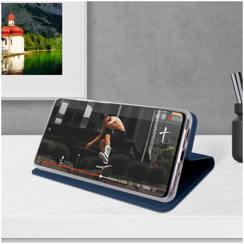 Custodia Samsung Galaxy S20 Fe Portafoglio Flip Funzione Supporto - Blu - Foto 2