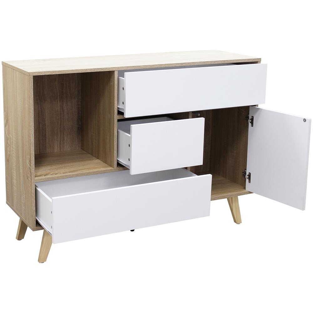 Tetlis - Madia Moderna Con Tre Cassetti E Un'anta - Foto 2