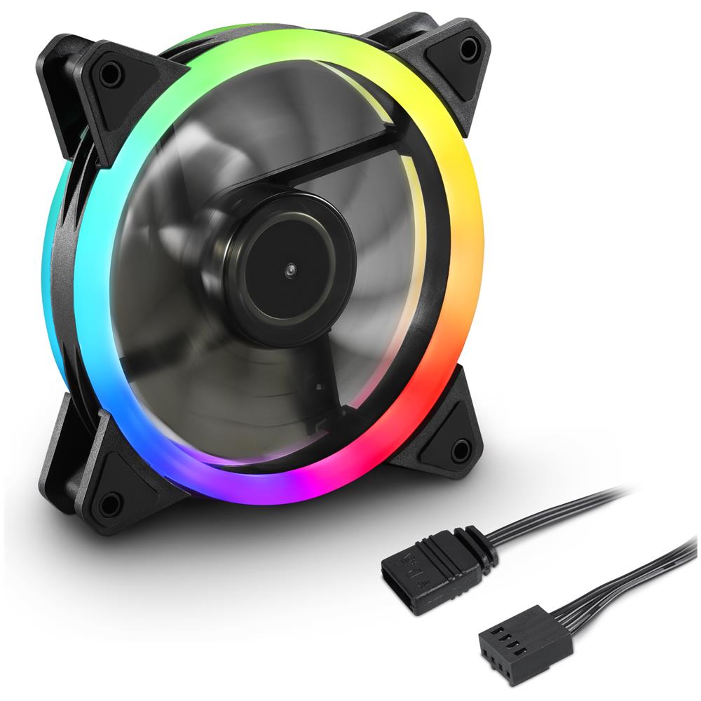 Ventola Case SHARK Blades PWM RGB 20x LED RGB Addressable 120 x 120 x 25 mm - Foto 2