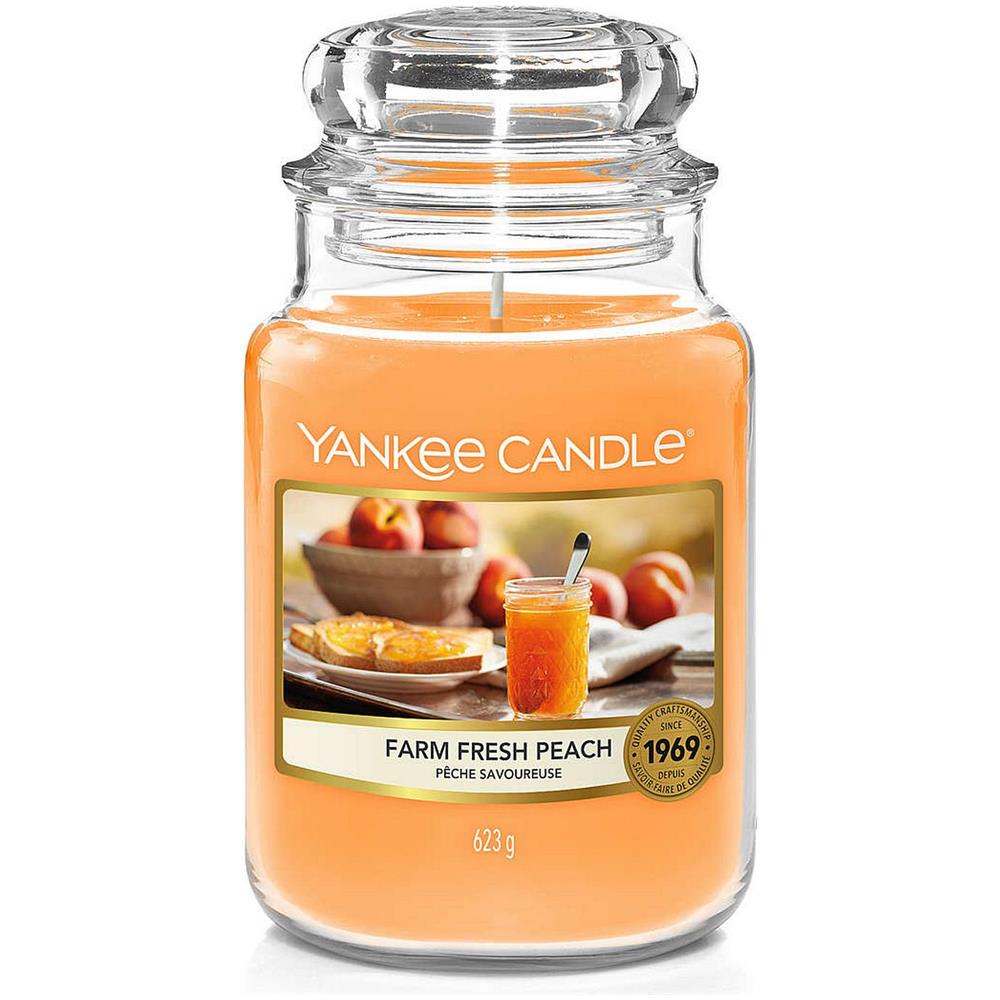 Farm Fresh Peach Candela In Giara Grande Arancione - Foto 4