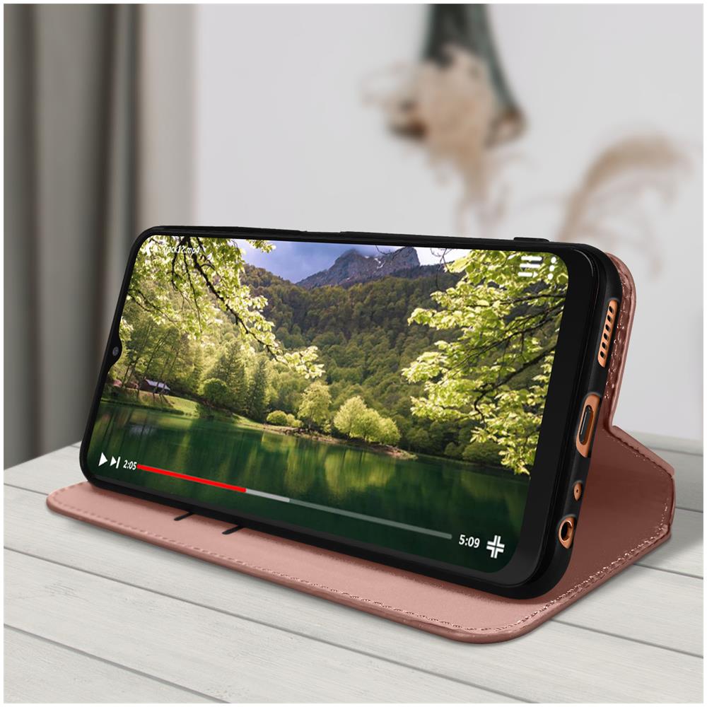 Custodia Samsung Galaxy A13 4g Portafoglio Supporto Video Rose Gold - Foto 2