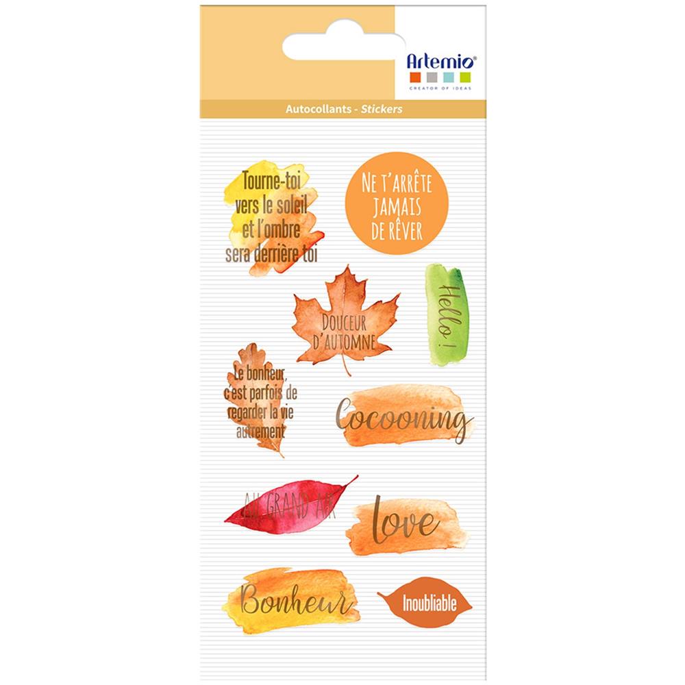 Adesivi Trasparenti Con Testo Autunnale - Foto 1