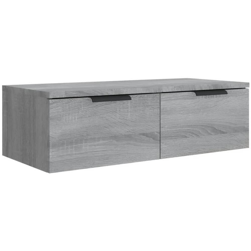 Armadietto A Muro Grigio Sonoma 68x30x20cm In Legno Multistrato - Foto 2