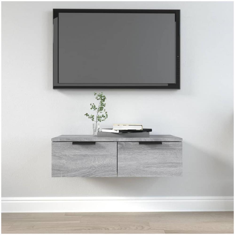 Armadietto A Muro Grigio Sonoma 68x30x20cm In Legno Multistrato - Foto 1