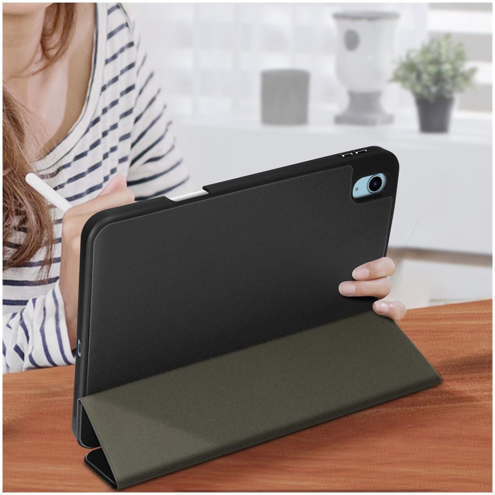 Custodia Ipad 10.9 2022 / 11 2025 Copertina Funzione Supporto E Tastiera Nera - Foto 6