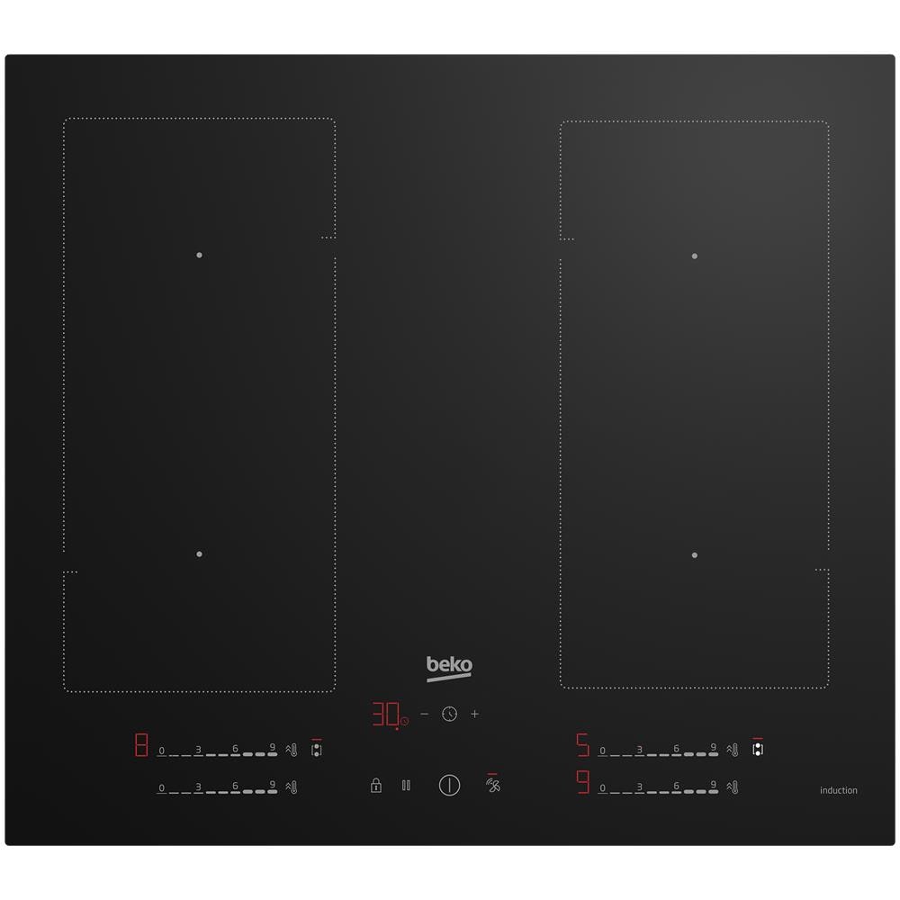 Piano Cottura HII64720UF2T Elettrico 4 Zone Cottura da 59 cm Colore Nero - Foto 1