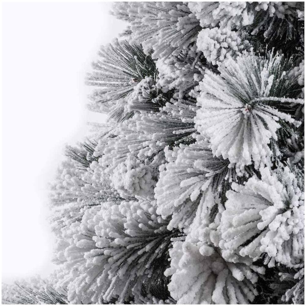 Albero Di Natale Innevato Gran Sasso 210cm 1417 Rami Super Folto Effetto Neve - Foto 2