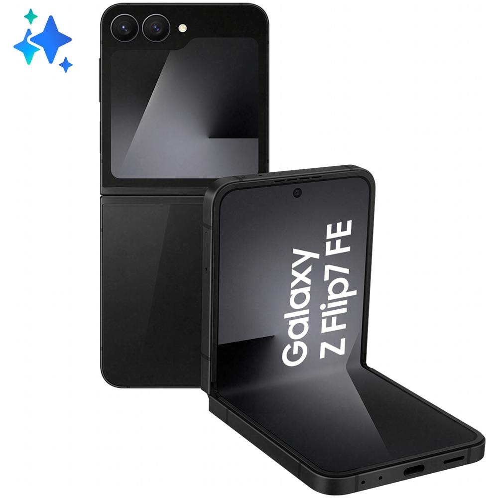 Galaxy Z Flip7 FE 128GB 8GB Ram Display 3,4" Super AMOLED / 6,7" Dynamic AMOLED 2X, Main Camera 50MP Exynos 2400 4000mAh Black - Foto 1