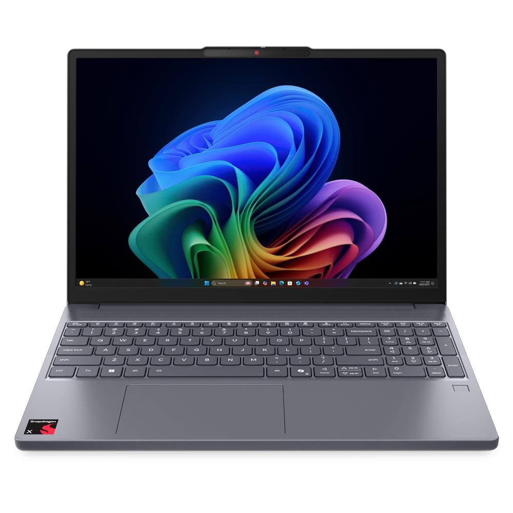 IdeaPad Slim 3 15Q8X10 Copilot+ PC Qualcomm Snapdragon X1-26-100 Computer portatile 38,9 cm (15.3") WUXGA 16 GB LPDDR5x-SDRAM 512 GB SSD Wi-Fi 6E (802.11ax) Windows 11 Home Italiano Grigio - Foto 1