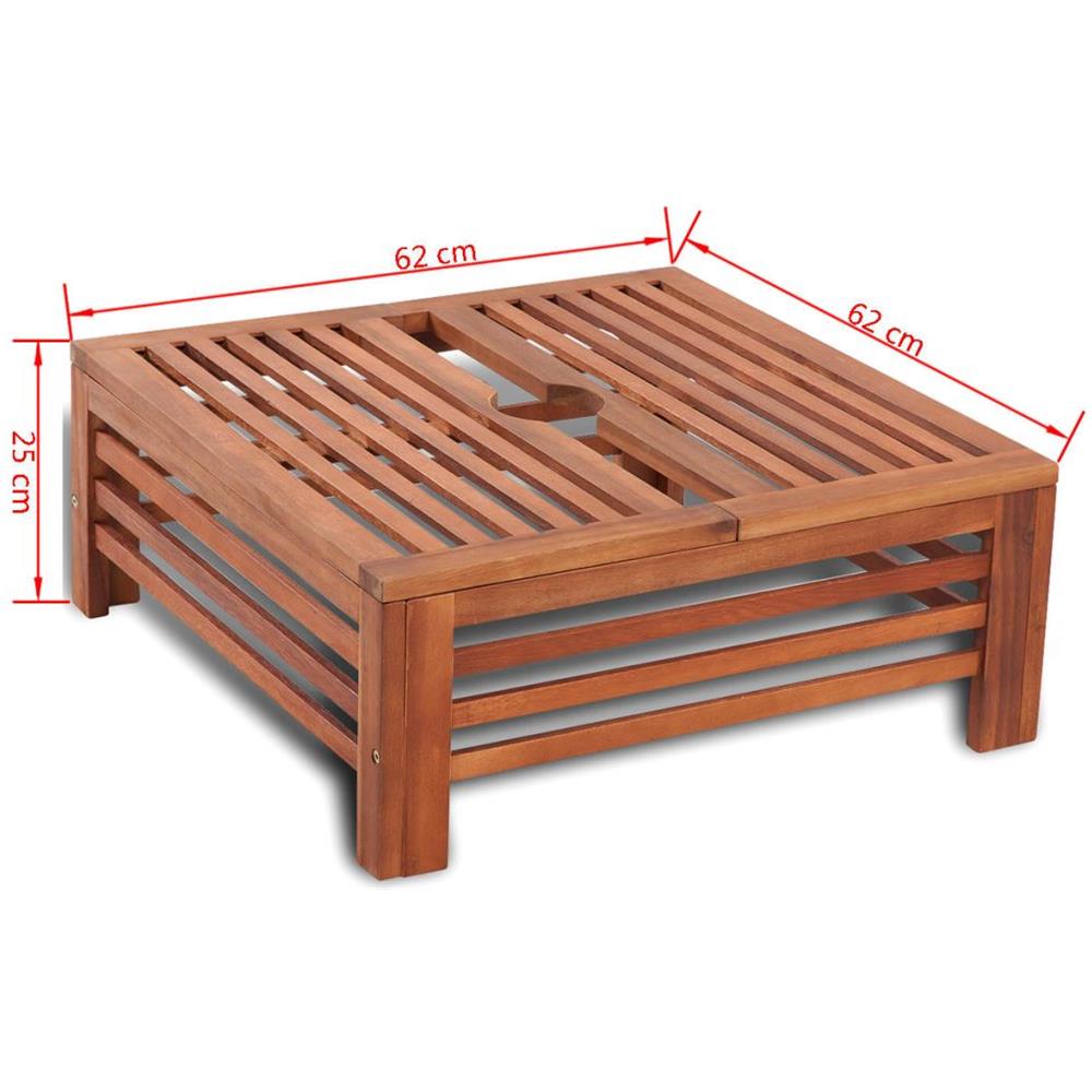 Rivestimento Supporto Base Ombrellone Parasole In Legno - Foto 9