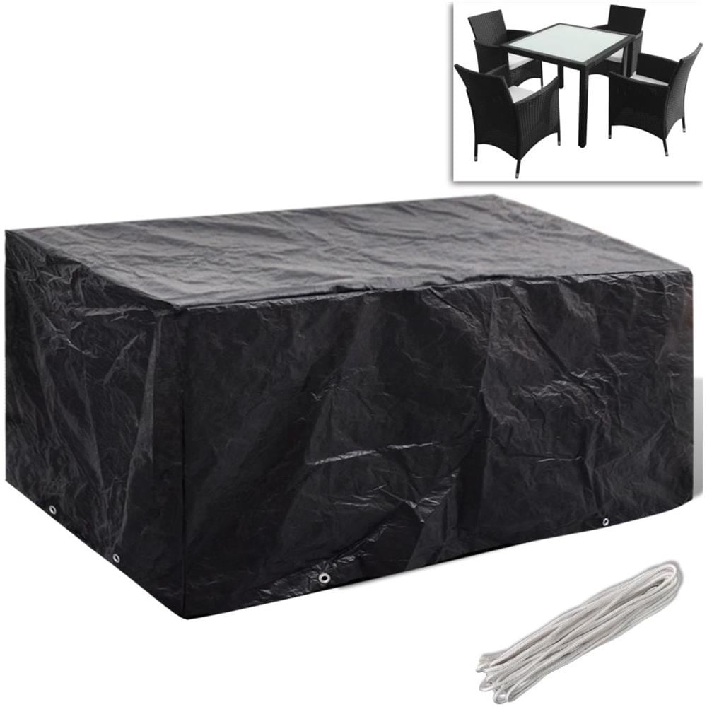 Telo Di Copertura Per Mobili In Polirattan Con 8 Occhielli 180 X 140cm - Foto 1