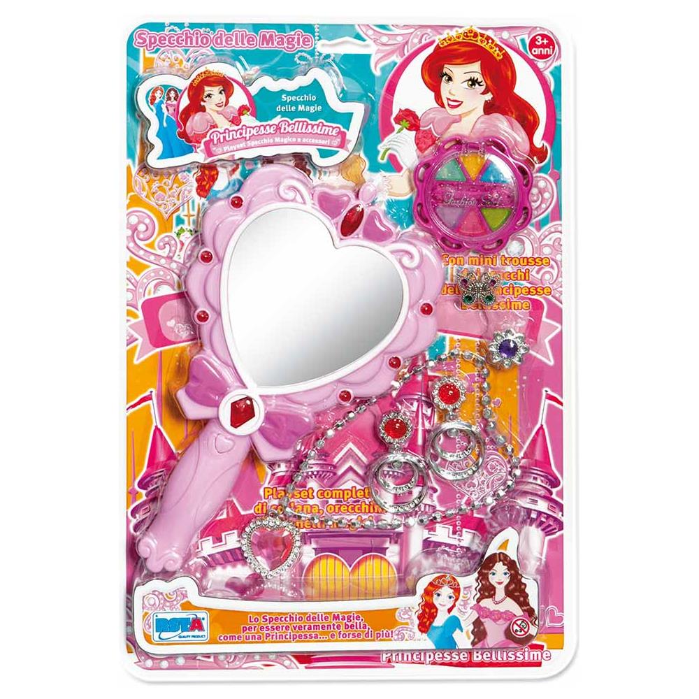 Principesse Specchio Rosa Con Collana Orecchini E Accessori Per Bambina 3+ Anni - Foto 1
