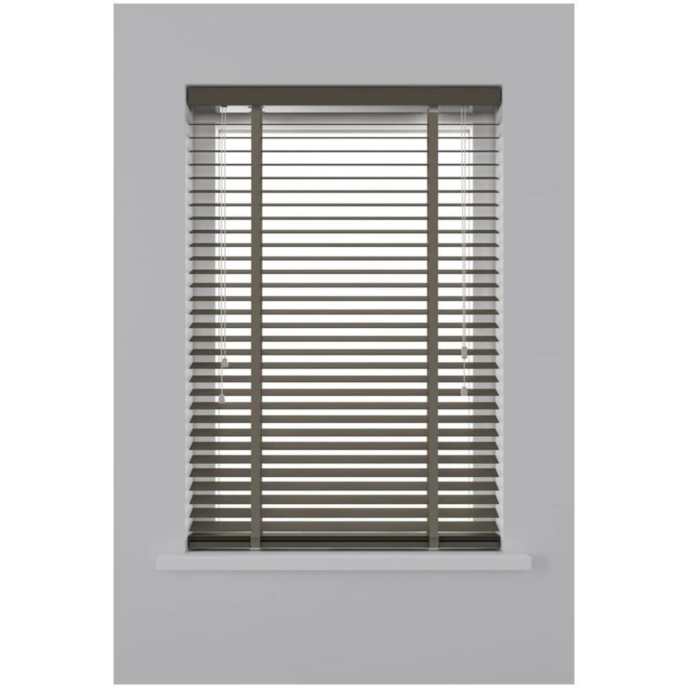 Tapparelle Orizzontali In Legno 50 Mm 100x130 Cm Grigio Talpa - Foto 2