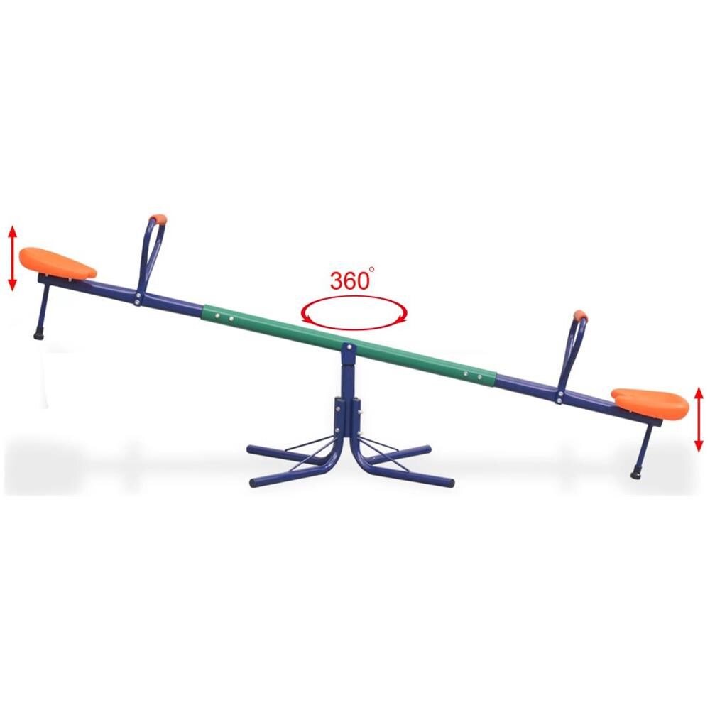 Altalena Girevole A 360 Gradi Arancione - Foto 7