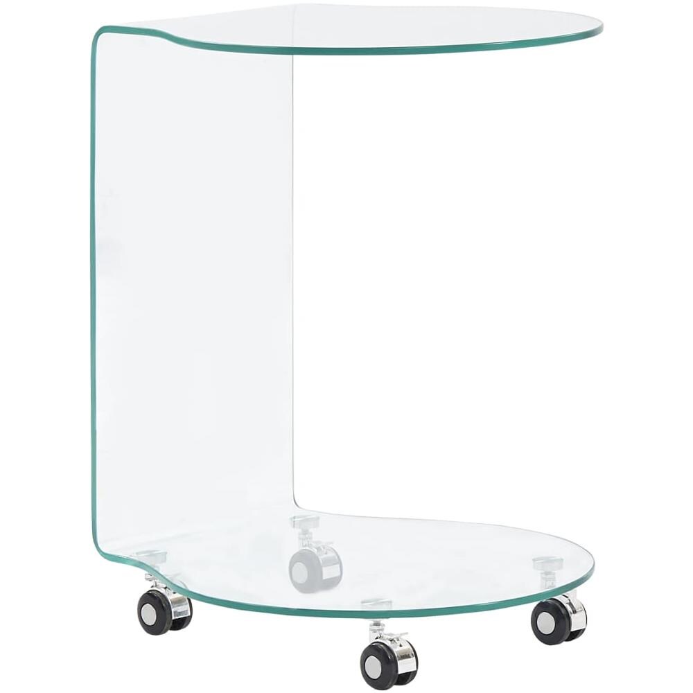 Tavolino Da Caffè 45x40x58 Cm In Vetro Temperato - Foto 1