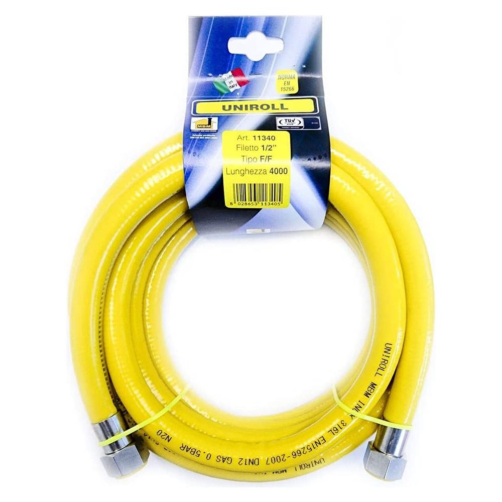 Tubo Flessibile Gas 1/2 Ff Inox Uniroll A Norma En 15266, Scegli Se 400cm - Foto 2