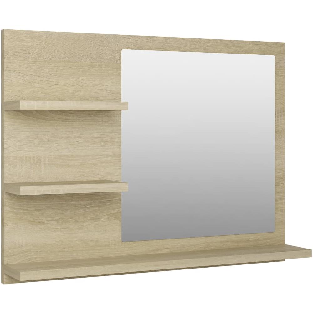Specchio da Bagno Rovere Sonoma 60x10,5x45 cm Legno Multistrato - Foto 2
